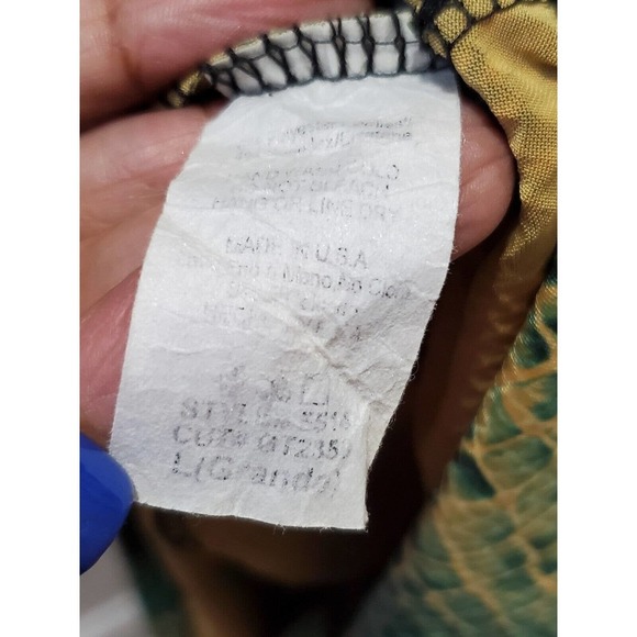 Goodtime USA Women's Green Polyester Round Neck Sleeveless Knee Length Dress S - Picture 8 of 10